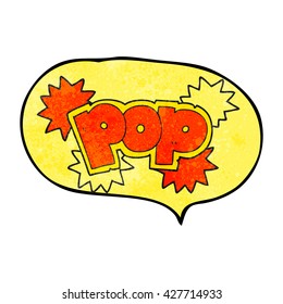 Freehand-Sprechblase strukturierte Cartoon-Pop-Explosionssymbol