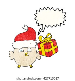 Freehand-Sprechblase strukturierte Cartoon-Weihnachtsmauer