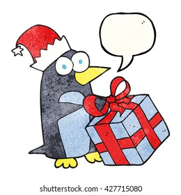 burbuja de la libre expresión textura caricatura navidad pingüino