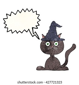 burbuja de la libre expresión textura caricatura de gato de halloween