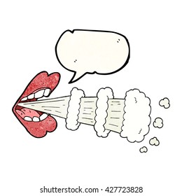 burbuja de habla libre textura caricatura boca respiración