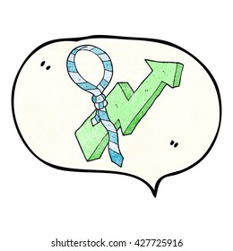 freehand speech bubble textured cartoon work tie and arrow progress symbol