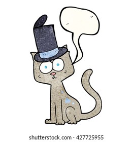 gatito de dibujos animados con textura de burbuja de la libre expresión 