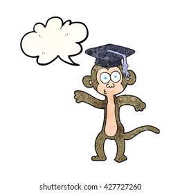 burbuja de la libre expresión textura caricatura de un mono graduado