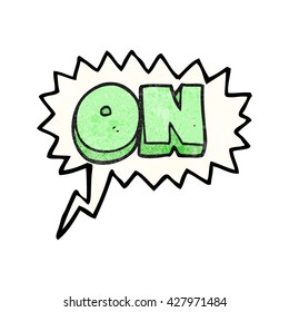 freehand speech bubble textured cartoon on symbol