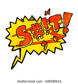 Freehand-Sprechblase strukturierte Cartoon-Sweword