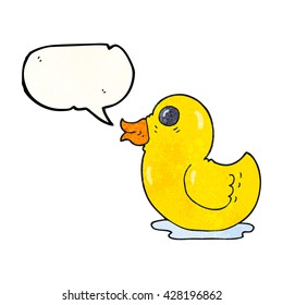 burbuja de habla libre textura de caricatura de pato de goma