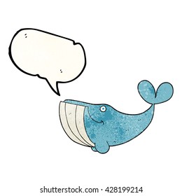 burbuja de habla libre textura caricatura ballena feliz