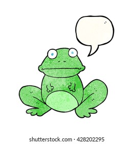 sapo de caricatura texturizado con burbuja de la libre expresión