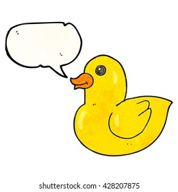 burbuja de habla libre textura de caricatura de pato de goma