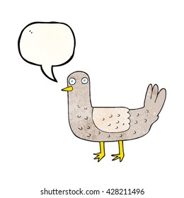 Karikaturenvogel mit Freibäder