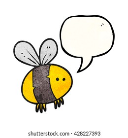 burbuja de la libre expresión textura de la abeja de dibujos animados