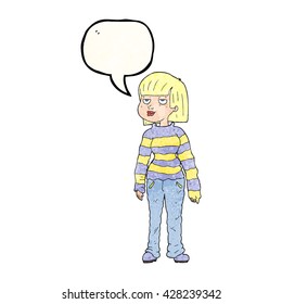 burbuja de la libre expresión textura de caricatura mujer con ropa casual