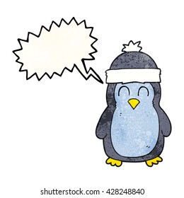 burbuja de la libre expresión textura de caricatura pingüino