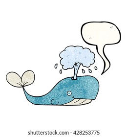 burbuja de habla libre textura caricatura ballena chorreando agua