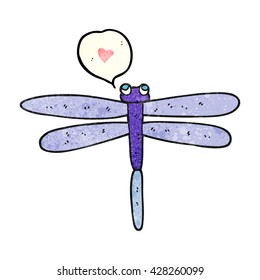 freehand speech bubble textured cartoon bug