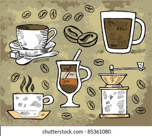 freehand stroke vector illustration
