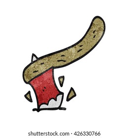 freehand textured cartoon axe