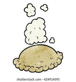 freehand textured cartoon baked pasty