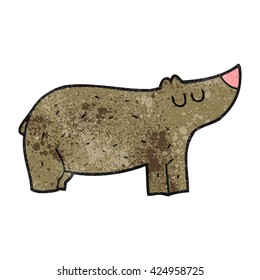 freehand textured cartoon bear