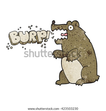 freehand textured cartoon bear