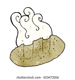 freehand textured cartoon bread