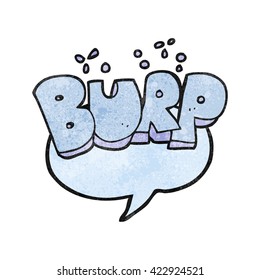 freehand textured cartoon burp symbol