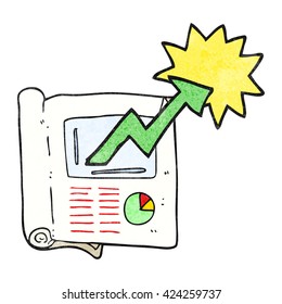 freehand textured cartoon business document