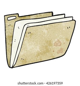freehand textured cartoon business file