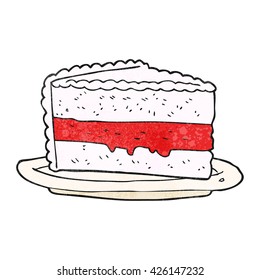 freehand textured cartoon cake