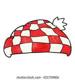 sombrero de cuadros de caricatura con textura libre
