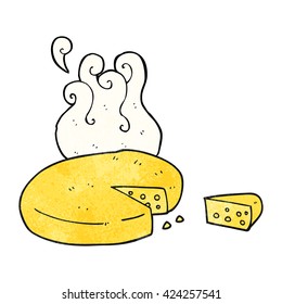freehand textured cartoon cheese