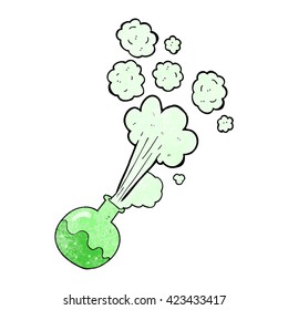 freehand textured cartoon chemical reaction