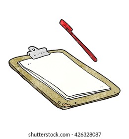 placa de clipe de desenho animado texturizado à mão livre