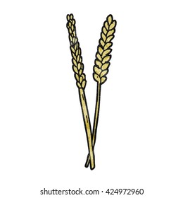 freehand textured cartoon corn