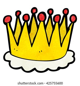 freehand textured cartoon crown