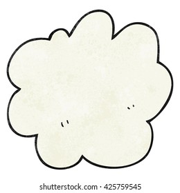 caricatura texturizada a mano libre elemento de nube decorativa