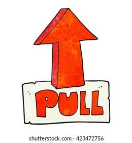 signo de tirador de puerta de caricatura de textura libre