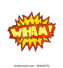 freehand textured cartoon explosion sign