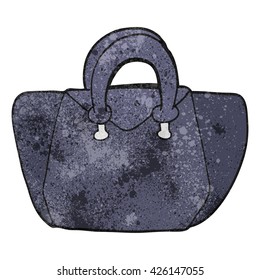 freehand textured cartoon handbag