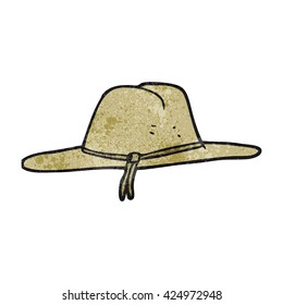 freehand textured cartoon hat