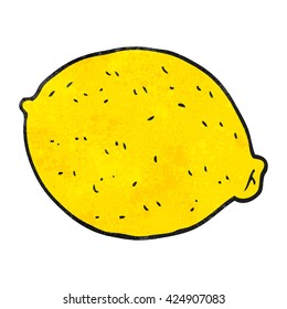 freehand textured cartoon lemon