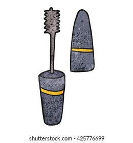 freehand textured cartoon mascara