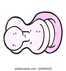 freehand textured cartoon pacifier 
