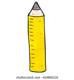 freehand textured cartoon pencil
