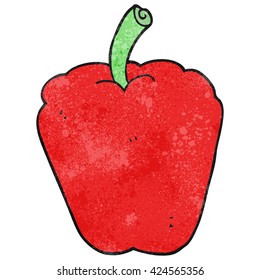 freehand textured cartoon pepper