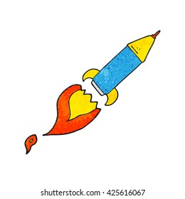 cohete de caricatura de textura libre