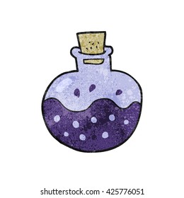 freehand textured cartoon science potion