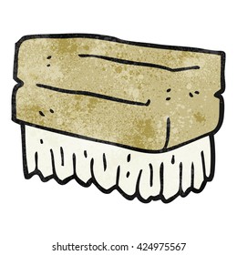 freehand textured cartoon scrubbing brush