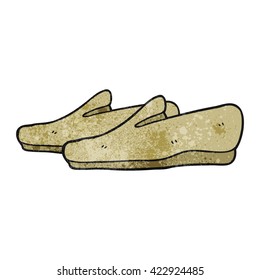freehand textured cartoon slippers